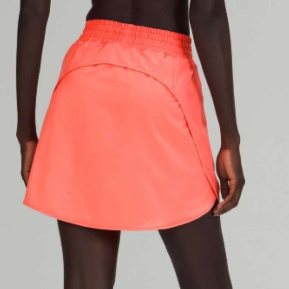 Lululemon Hotty Hot High-Rise Skirt *Long Size 6 in Raspberry Cream Tennis EUC - Picture 2 of 14